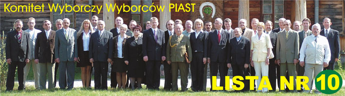 Wybory do Sejmiku Wojewdztwa Podlaskiego - 20 maja 2007 r. Komitet Wyborczy Wyborcw PIAST