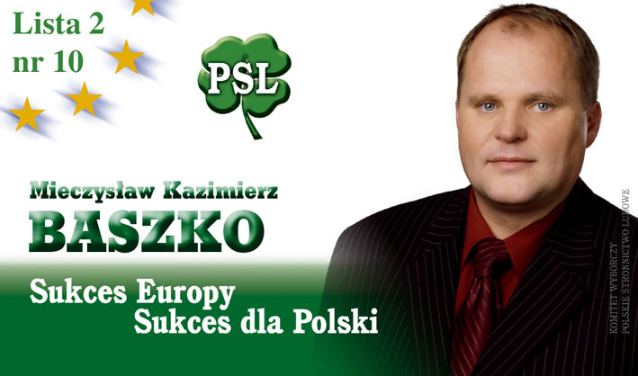 Mieczysaw Kazimierz Baszko - Kandydat na posa do Parlamentu Europejskiego